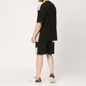 Conception à la mode 100% coton 2 pièces survêtements pour hommes tenue décontracté haute rue écologique confortable Logo personnalisé - Product Image 3