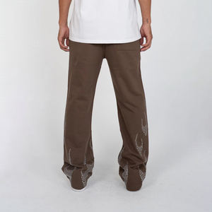 Nuevo Conjunto Deportivo de Invierno para Hombre con Capucha y Pedrería, 100% Algodón, Transpirable, Ligero, Totalmente Personalizable - Product Image 5