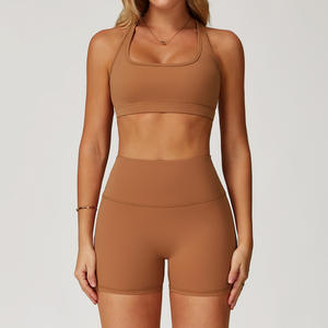 Conjunto Deportivo Casual para Mujer de Gran Venta, de Spandex y Nailon, Transpirable y de Secado Rápido, de Cintura Alta con Efecto Levanta Glúteos para Yoga, Gimnasio y Fitness - Product Image 3