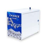 MECA VENDING MV-101 BW Blanco Nuevo Cambiador de Monedas/Fichas de Dólar de Carga Trasera con Capacidad para 3000 Monedas, Montaje en Pared/Mesa