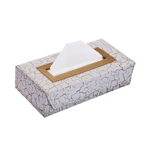 Caja de pañuelos de forma Rectangular impresa, soporte de pañuelos de estaño hecho a mano de alta calidad, servilleta multifuncional, caja de pañuelos, vajilla - Product Image 3