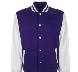 Chaqueta Bomber Personalizada de Alta Calidad con Cuerpo de Lana y Mangas de Cuero, Chaquetas Varsity para Hombres y Adultos - Product Image 3