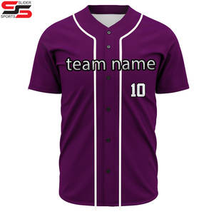 Camiseta de Béisbol Deportiva Unisex Personalizada al por Mayor con Logotipo Sublimado, Transpirable, Talla Grande - Product Image 4