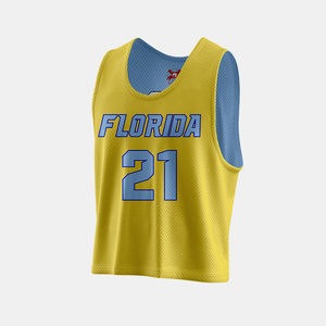 Maillots de crosse réversibles personnalisés 100% Polyester Sublimation Pinnies Vêtements de crosse de haute qualité - Product Image 5