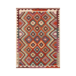 พรมขนแกะสไตล์โบฮีเมียนทรงบ้านดีไซน์ขนสัตว์แบบถักทอพรมทรงเรขาคณิตสไตล์โบฮีเมียนสูงสำหรับห้องนั่งเล่นและของตกแต่งบ้าน - Product Image 1