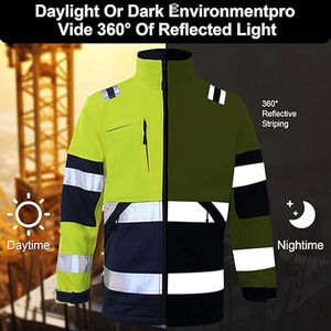 Chaqueta de seguridad para trabajadores Diseño personalizado con chaqueta de cremallera de alta calidad Herramienta DE SEGURIDAD Traje de seguridad completo - Product Image 4
