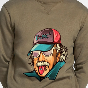 Sweat-shirt d'hiver unisexe surdimensionné en molleton 100 % coton, brodé, style streetwear, grande taille, collection 2025 - Product Image 2