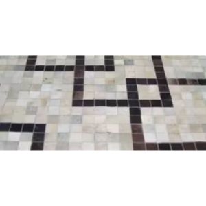 Tapis en cuir de vachette 100 % véritable cousu, de haute qualité, durable, écologique, pour la maison et la salle de prière, moderne et brodé - Product Image 2