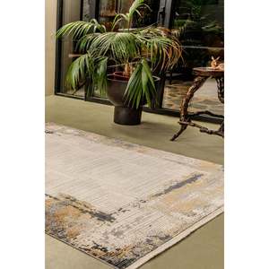 Tapis moderne multicolore Netline PR005 Perre, 60% viscose, 40% acrylique, pour chambre à coucher, bureau et chambre d'enfant, tapis Home Depot - Product Image 2