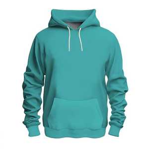 Sweat à capuche en polaire uni pour homme de haute qualité, broderie personnalisée et impression en relief, anti-rétrécissement, design uni, doublé, vente en gros - Product Image 5