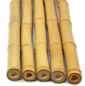 X Poste de bambú curado fresco grande 4,5 "Diámetro Tiki Decoración interior y exterior y construcción de jardín de valla a precio mayorista - Product Image 2