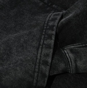 Venta al por mayor de fábrica, sudaderas con capucha de algodón 100% para hombre personalizadas, pantalones de chándal, talla XS, hombros caídos, estampado bordado, Invierno sólido - Product Image 4