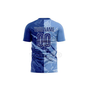 Nuevo Diseño de Conjuntos de Camisetas de Fútbol Sublimadas para Hombre - Alta Calidad, Personalizadas, Impresas, 100% Poliéster, Secado Rápido, Ligeras y Transpirables - Product Image 3