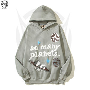 OEM Sweat-shirt à capuche épais en coton molletonné personnalisé 3D surdimensionné avec impression de cornes Sweat-shirt d'hiver pour hommes - Product Image 5