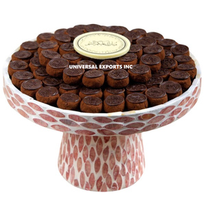 Bol à chocolat en métal poli décoratif en nacre, taille personnalisée, design arabe, luxe, nouveauté - Product Image 3