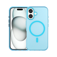Coque TPU Mate Colorée avec Boutons Électroplaqués pour 16 Cadres d'Objectifs Indépendants, Chargement Magnétique, Antichoc, Ajustement Universel, Tendance