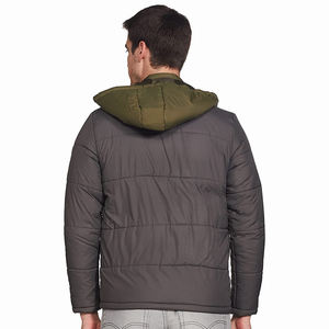 Chaquetas con capucha de nailon para hombre, ropa informal a la moda, a prueba de viento, para adultos, para invierno, 100% - Product Image 2