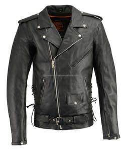 Veste de motard en cuir unisexe sur mesure |   Veste de moto en cuir véritable |   Imperméable Coupe-vent Hiver Grande taille OEM - Product Image 6