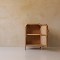 Nouvelle petite Table d'appoint moderne en rotin pour chambre à coucher