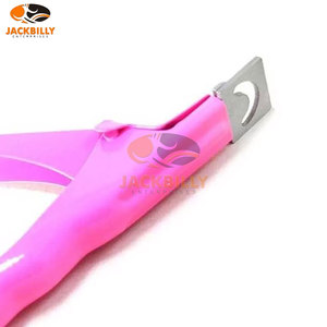 Pinzas para cutículas de acero inoxidable rosa de primera calidad para uñas artificiales Recortador de puntas de Arte de borde profesional para dedos de calidad de salón - Product Image 6