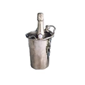 Enfriador de vino de aluminio de tendencia industrial 10L Fiesta Cerveza y bebida Cubo de refrigeración Cubo de hielo de metal con bañera de PC - Product Image 6