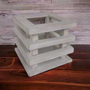 Venta caliente negro antiguo tallado a mano cuadrado caja de velas de madera titulares de lujo Vintage linternas tarros hechos a mano para el hogar Navidad - Product Image 6