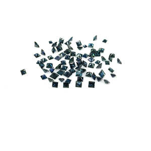 Zafiro Azul Real Natural Australiano Sin Tratar, Gema Suelta Calibrada en Forma de Cuadrados de 2mm y 3mm, Corte Ovalado Facetado, Color Azul Real, Fino, 8mm - Product Image 1