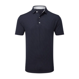 ODM superventas cuarto botón abajo Polo camiseta sublimación tejido de algodón suave Turn Down Collar Golf POLO camisa hombres - Product Image 1