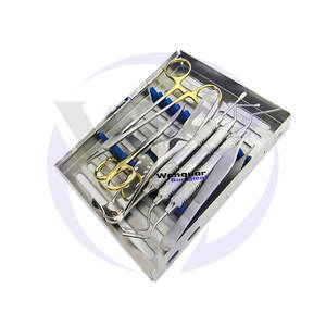 ชุดผ่าตัดช่องปากฟัน13ชิ้นประกอบด้วยเครื่องดึงกระดูกและไซนัส retractor เครื่องมือผ่าตัดฆ่าเชื้อด้วยตนเอง - Product Image 5