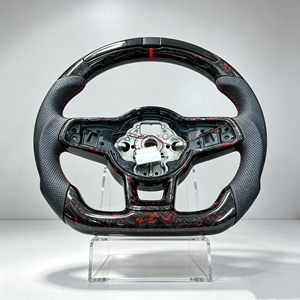 Volant en fibre de carbone véritable pour Volkswagen VW MK7 Golf 7 MK6 Golf 6 <span class=keywords><strong>GTI</strong></span> MK8.5 MK8 - Product Image 5