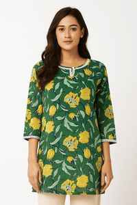 Kurti Corto Informal y Transpirable para Mujer en 100% Algodón - Product Image 4