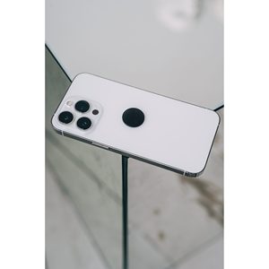 Autocollant de plaque de téléphone rond poli en shungite Ø 0.8 po (20mm) - Product Image 5