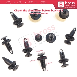 BCF5078 10 Piezas de Clips de Fijación Tipo Push para Focus, Mondeo, Transit, Ka Connect, Custom W703243-S300 1060989 - Product Image 6