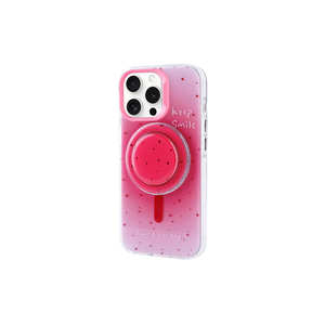 Coque Netzy rose foncé pour iPhone 15 Pro Max compatible MagSafe, détachable pour Pop Socket, en silicone anti-traces de doigts - Product Image 1