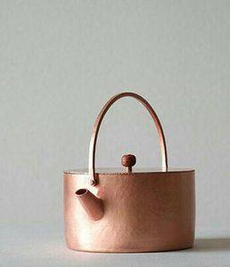 หม้อชงชาทองแดงทำด้วยมือสำหรับใช้ในร้านอาหารบ้านทำจาก100% อินเดีย - Product Image 4