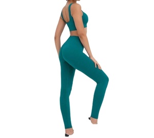 Wholesale Women Gym Long Sleeve Yoga Sets Ladies Sport <b>Leggings</b> <b>and</b> <b>Top</b> Gym Sets MADE BY HAIDIIII SPORTS 2026 - Product Image 2
