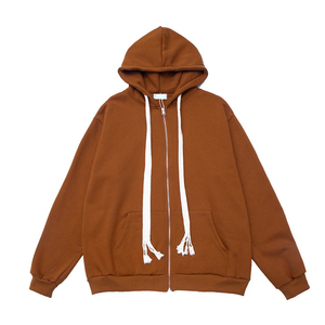 เสื้อฮู้ดดี้สีกรมท่า ผ้าฝ้ายแท้ 100% แห้งเร็ว ย้อมสีพื้น ขายดี ทรงโอเวอร์ไซส์ กันลม คุณภาพสูง รับผลิตตามแบบ - Product Image 4