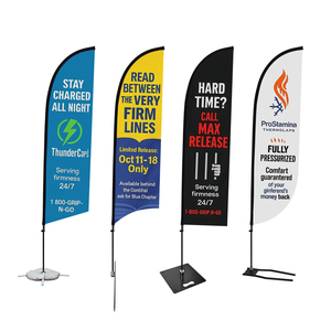 ธงขนนกพิมพ์ลายออกแบบได้ตามต้องการสำหรับการโฆษณาธงรูปหยดน้ำธงสำหรับกิจกรรมกลางแจ้งออกแบบได้ตามต้องการ - Product Image 5