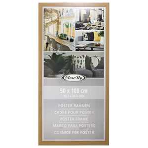 Cadre en verre hêtre clair 50 x 100 cm pour affichage d'œuvres d'art ou d'annonces - Product Image 1