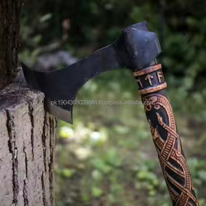 High Quality Damascus Steel <b>Axes</b> Multi-Purpose Use Different Colors Wooden <b>Handle</b> Factory Price Most Popular Industrial Design - Product Image 1