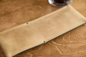 Porta Cubiertos de Cuero Genuino Estilo Vintage, Ecológico y de Lujo para Restaurante, Organizador de Cubiertos Enrollable Resistente LCH-0026 - Product Image 5