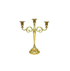 Magnifique candélabre en métal à 5 bras doré pour la décoration de la maison et des fêtes de mariage, centre de table, candélabre de sol - Product Image 3