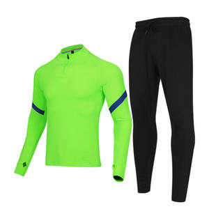 Survêtement de sport ajusté à demi-fermeture éclair pour homme, vêtements de sport respirants 100% coton, nouvelle collection - Product Image 1