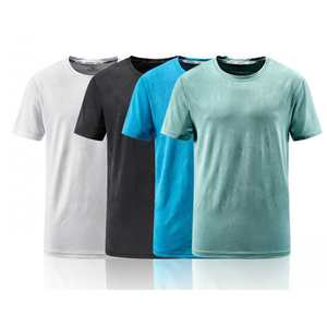 T-shirt T-shirts de haute qualité 100% coton col rond pour homme, logo OEM uni vierge - Product Image 3