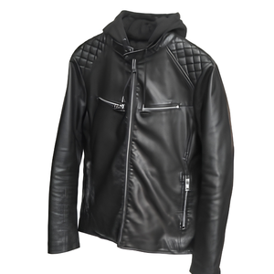 Chaqueta de cuero para motocicleta, estilo personalizado para motociclistas, abrigo vintage con cremallera, impermeable, para invierno, venta al por mayor para hombres - Product Image 5