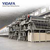 Ligne de production de papier de culture ZYDF2640A20-C 50 TPD 2600-2700mm pour pâte de bois chimique