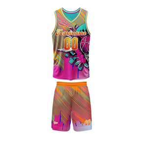Maillot de basket-ball réversible personnalisé, maillot de basket-ball personnalisé, uniforme de basket-ball imprimé avec nom et numéro pour hommes et femmes - Product Image 3