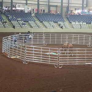 우수한 품질 내구성 뜨거운 담근 아연 도금 실버 강철 쉽게 조립 가축 농장 울타리 패널 말 - Product Image 5
