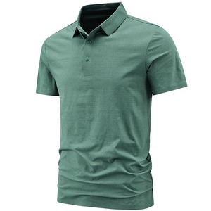 Camiseta de manga corta de verano de alta calidad para hombre, camiseta de polo informal de negocios de Color sólido con flecos, tallas de M-5XL - Product Image 3