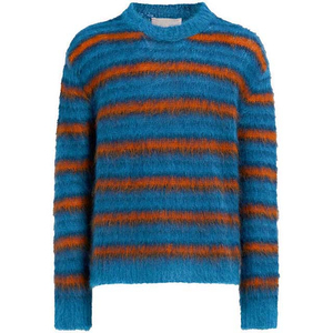 Pull en mohair de bonne conception pour hommes vente en gros de chandails en mohair respirants personnalisés durables anti-rides et anti-bouloches pour hommes - Product Image 5